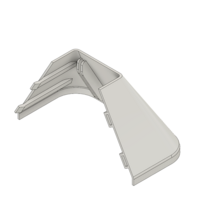 33-4545CAP-0 MODULAR SOLUTIONS PART 45 SUPPORT FOOT PLASTIC COVER CAP LIGHT GRAY